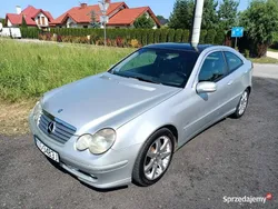 Srebrny Używany 2001 Mercedes C220 Coupe | 4750 zł