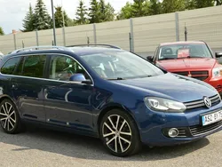 Niebieski ciemny Używany 2011 VW Golf VI Exclusive Kombi | 14 950 zł (Uczciwa cena)