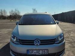 Szary Używany 2014 VW Sharan Highline Minivan | 65 000 zł (Dość drogi)