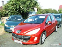 Wiśniowy Używany 2009 Peugeot 308 Hatchback | 9400 zł (Uczciwa cena)
