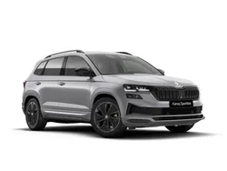 Srebrny brillant metalizowany Nowe 2025 Skoda Karoq SportLine SUV | 159 700 zł (Dobra cena)