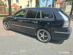Czarny Używany 2006 Saab 9-3 Vector Kombi | 5500 zł