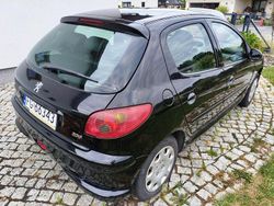 Czarny Używany 2008 Peugeot 206 Hatchback | 6900 zł