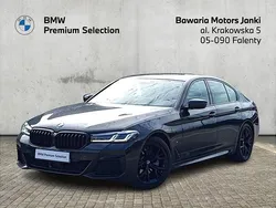 Szary sophisto z brylantowym połyskiem metalizowany Używany 2021 BMW 520 Shadowline Sedan/Limuzyna | 162 900 zł (Drogi)