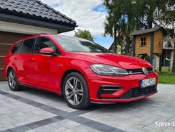 Czerwony Używany 2019 VW Golf VII R-line Kombi | 51 000 zł (Dość drogi)