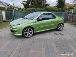 Zielony Używany 2004 Peugeot 206 CC Kabriolet | 5500 zł (Uczciwa cena)