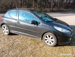 Czarny Używany 2007 Peugeot 207 Hatchback | 5500 zł (Uczciwa cena)