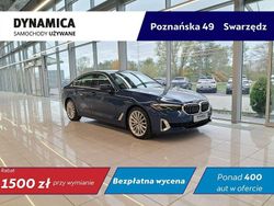 Niebieski Używany 2022 BMW 530 Luxury Line Sedan/Limuzyna | 199 800 zł (Dobra cena)