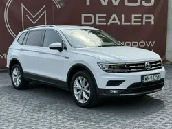 Biały (metalik) Używany 2020 VW Tiguan Allspace SUV | 129 800 zł (Uczciwa cena)