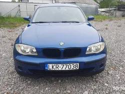 Niebieski Używany 2007 BMW 118 Hatchback | 15 300 zł (Uczciwa cena)