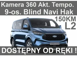 Niebieski Nowe 2024 Ford Transit Custom Trend Kombi | 200 637 zł