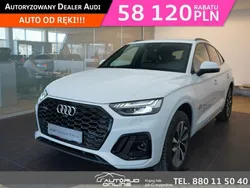 Biały (metalik) Używany 2024 Audi Q5 Sportback SUV | 249 900 zł (Dość drogi)