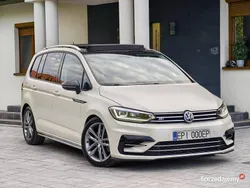 Biały Używany 2020 VW Touran R-line Minivan | 89 000 zł (Uczciwa cena)