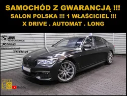 Czarny Używany 2019 BMW 750 Sedan/Limuzyna | 129 177 zł