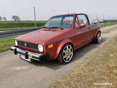 używany VW Golf Cabriolet mk1 USA 1985 klimatyzacja wspomaganie świetny stan 1.8 95km