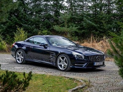 Niebieski ciemny (metalik) Używany 2016 Mercedes SL400 Kabriolet | 249 777 zł