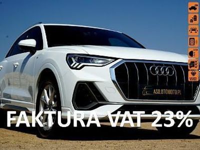 używany Audi Q3 S-LINE skóra FUL LED parktonik NAWI alusy zawieszenie ADC pelna el…