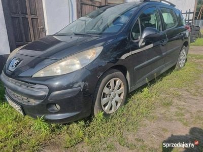 Czarny Używany 2007 Peugeot 207 Kombi | 3500 zł