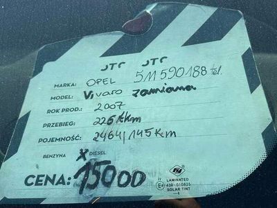 Używany Opel Vivaro 2007 Niebieski Minivan