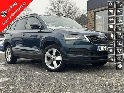 Niebieski Używany 2021 Skoda Karoq SUV | 69 900 zł (Dobra cena)