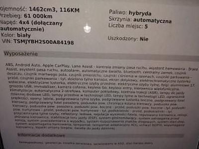 Używany Suzuki SX4 116 KM (85 kW) 2023 Biały Minivan