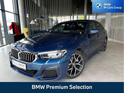 Używany BMW 520 Shadowline 190 KM (139 kW) 2021 Niebieski phytonic metalizowany Sedan/Limuzyna