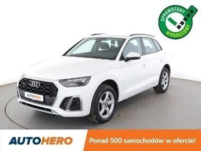 Niebieski Używany 2021 Audi Q5 S-Line SUV | 122 300 zł