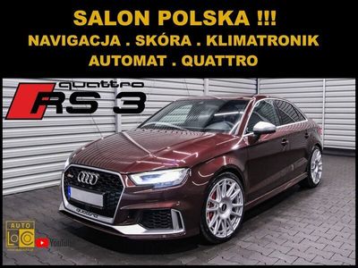 Bordowy (metalik) Używany 2018 Audi RS3 Sedan/Limuzyna | 117 777 zł