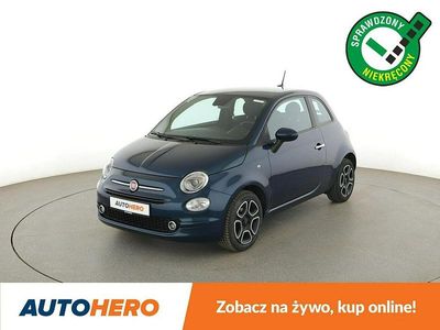 Niebieski Używany 2022 Fiat 500 Club Hatchback | 55 900 zł (Drogi)