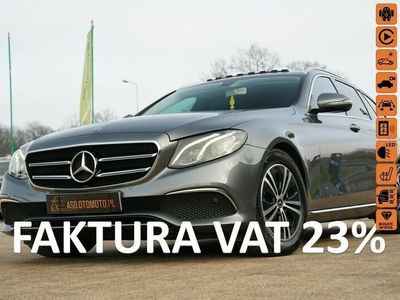 używany Mercedes E220 FUL LED skóra SZYBERDACH kamera 4 MATIC el.klapa grzane fotele MAX OP.