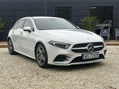 Biały (metalik) Używany 2021 Mercedes A220 AMG line Hatchback | 94 800 zł