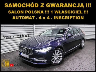 Niebieski ciemny (metalik) Używany 2018 Volvo V90 Kombi | 71 364 zł