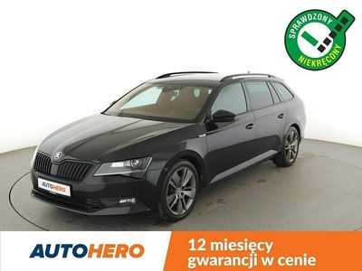 Czarny (metalik) Używany 2018 Skoda Superb Kombi | 75 300 zł (Dość drogi)