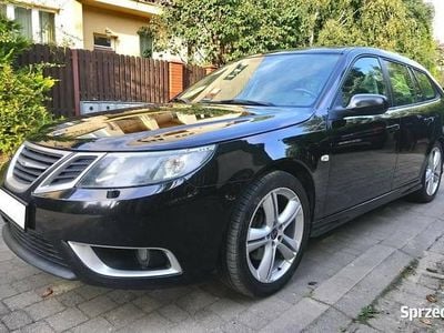 Czarny Używany 2008 Saab 9-3 Aero Kombi | 33 300 zł