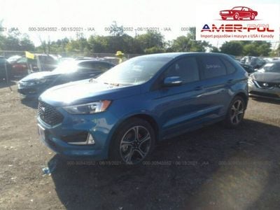 Niebieski Używany 2019 Ford Edge ST SUV | 96 000 zł