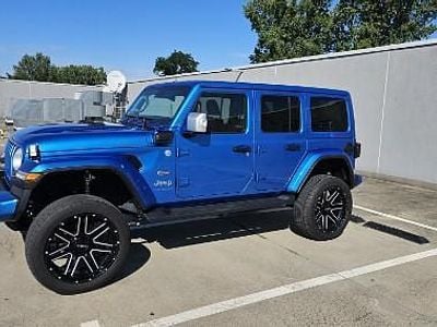 Niebieski Używany 2022 Jeep Wrangler Unlimited Sahara SUV | 299 000 zł