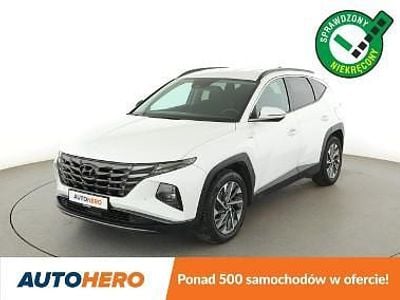 Biały Używany 2021 Hyundai Tucson SUV | 87 300 zł (Uczciwa cena)