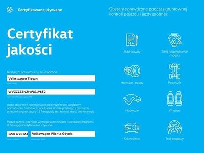 Używany 2021 VW Tiguan SUV | 92 900 zł (Dobra cena)