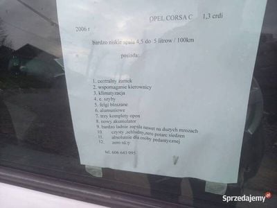 Używany 2006 Opel Corsa | 3800 zł (Uczciwa cena)