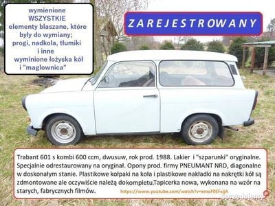 Używany Trabant 601 1988 Niebieski Kombi
