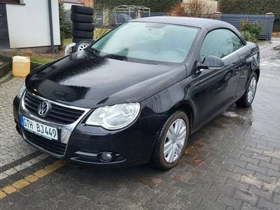 Czarny Używany 2007 VW Eos Kabriolet | 14 100 zł
