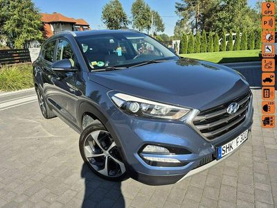 Niebieski Używany 2018 Hyundai Tucson Turbo SUV | 71 400 zł (Uczciwa cena)