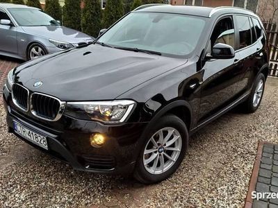 używany BMW X3 2017r Czarna Mały Przebieg 2.0D sDrive