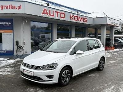 używany VW Golf Sportsvan 1.4 150 KM Highline, Biała Perła,Niski przebieg, Gwarancja