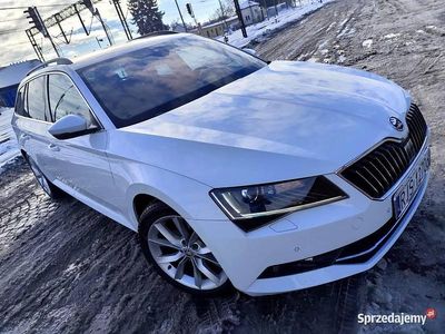 używany Skoda Superb III 2.0 TDI 150 KM 2015 Rok Biała Perła Led Navi