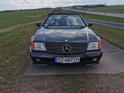 używany Mercedes SL500 1991 5.0 V8 bdb stan felgi OZ Aera 18" jasne wnętrze AMG