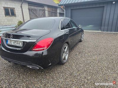 Używany Mercedes C250 AMG line 204 KM (150 kW) 2015 Czarny Sedan/Limuzyna