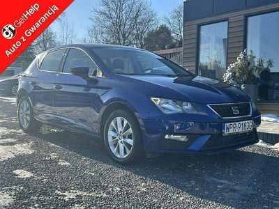 Używany Seat Leon 130 KM (95 kW) 2019 Niebieski ciemny (metalik) Hatchback