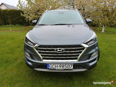 używany Hyundai Tucson 2019 1.6CRDI hybryda LED navi kamera możliwa zamiana