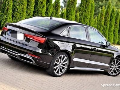 Używany Audi A3 S-Line 150 KM (110 kW) 2017 Czarny Sedan/Limuzyna